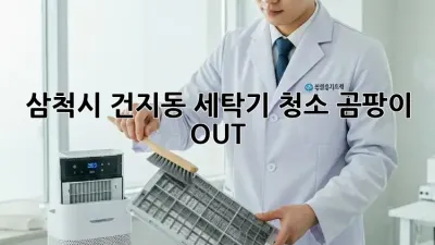삼척시 건지동 세탁기 청소✨ 곰팡이 OUT!