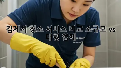 김제시 청소 서비스 비교: 소규모 vs 대형 업체